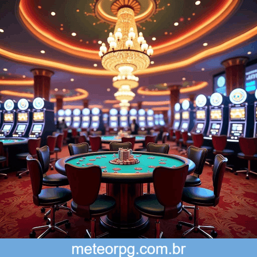 MeteorPG com 50+ mesas de cassino ao vivo em HD 4K.